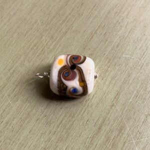 Pendant for necklace. Hand made glass by well known Mississippi glass artist.